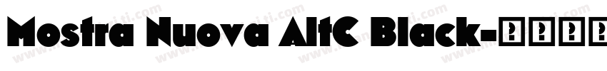 Mostra Nuova AltC Black字体转换